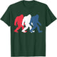 4th of July Bigfoot Red White and Blue Gift Sasquatch Merica Women Kids Men T-Shirt - T-Shirt | Forest