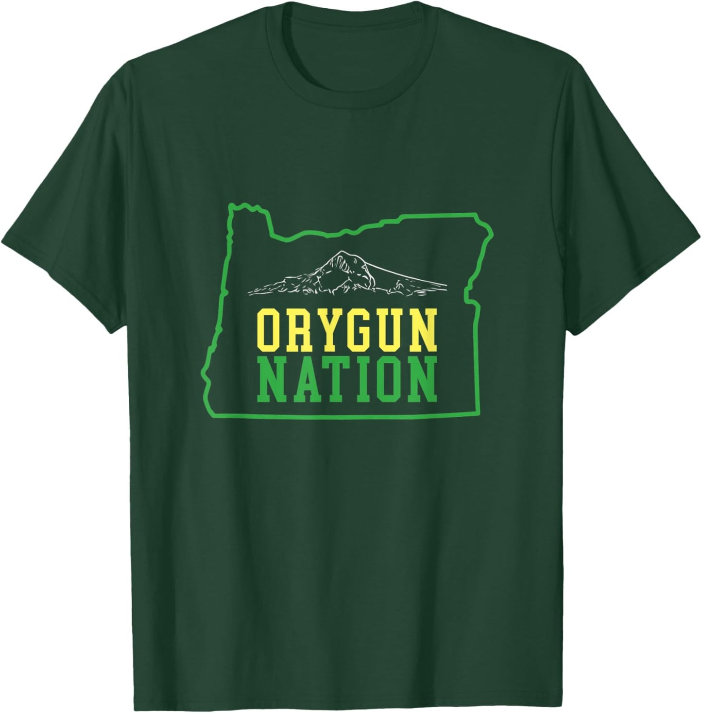 Orygun Nation, Oregon and Mt. Hood lovers apparel for all T-Shirt - T-Shirt | Forest