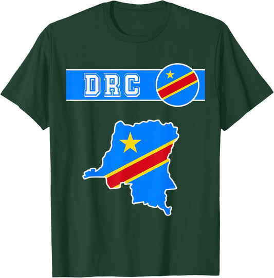 Democratic congo,Democratic Republic of the Congo Flag,DRC. T-Shirt - T-Shirt | Forest