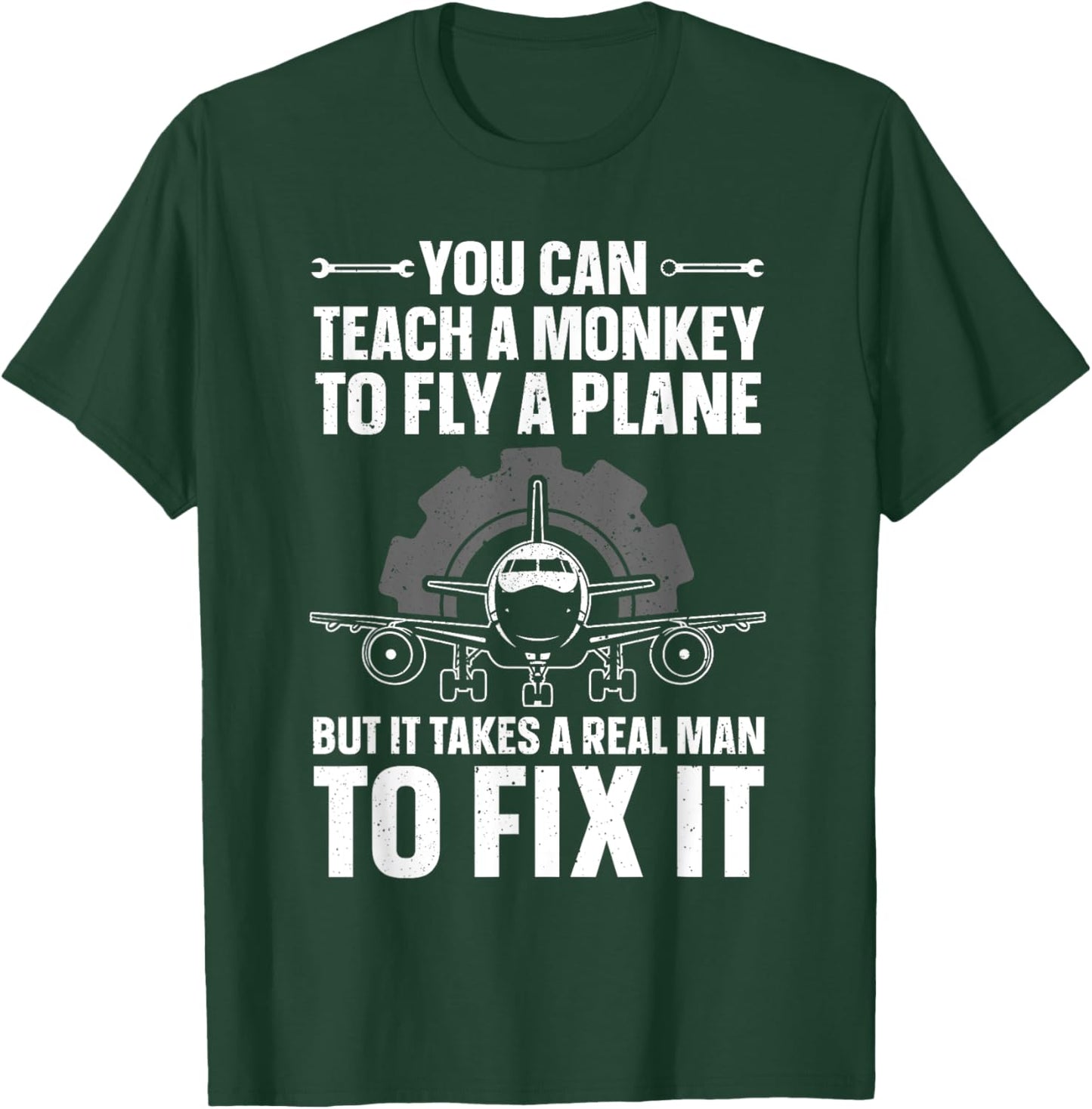 Funny Aircraft Mechanic Art Boys Aircraft Technician T-Shirt - T-Shirt | Forest