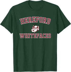 Hereford Whitefaces Logo Varsity HS T-Shirt - T-Shirt | Forest