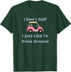 Funny Golf Gifts By PS Black Golf Cart , Small, -Adults T-Shirt - T-Shirt | Forest