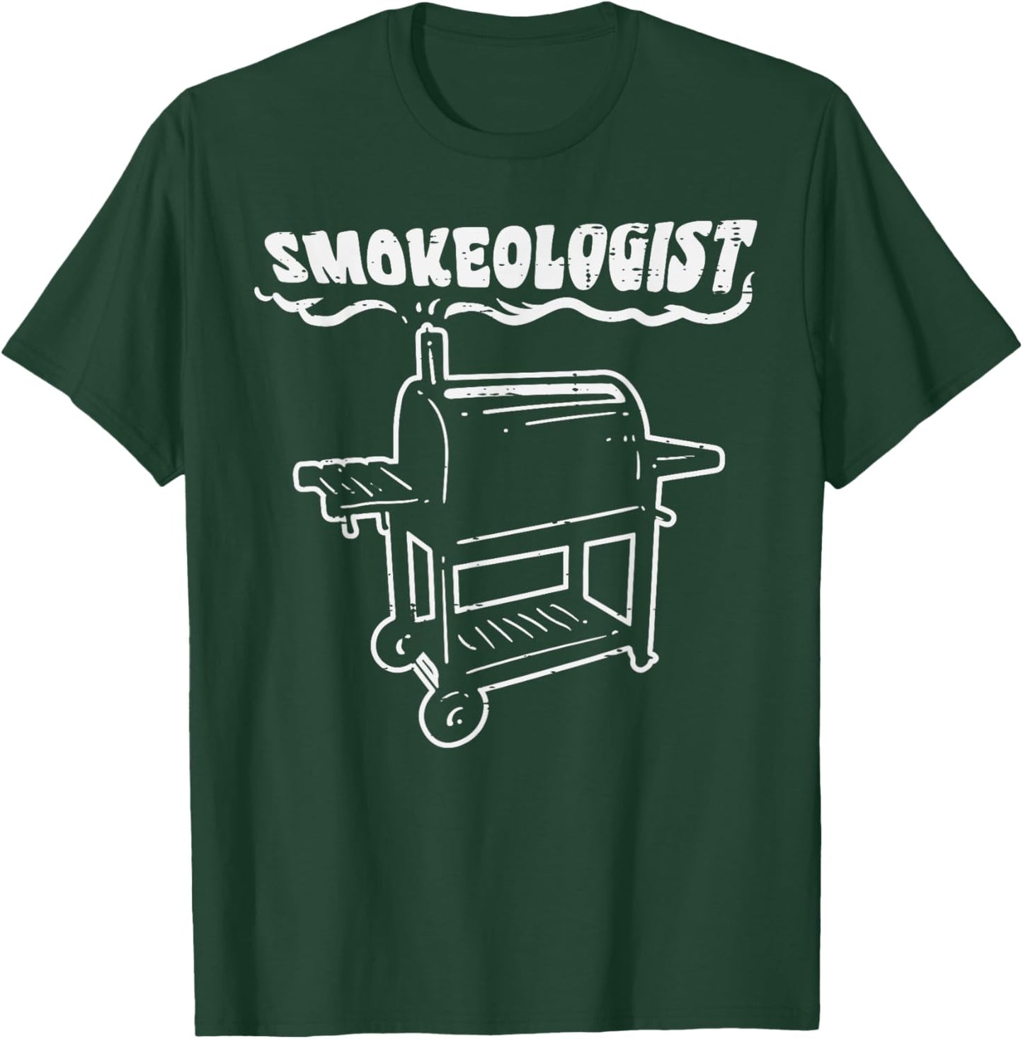 Smokeologist Funny Bbq Barbecue Grill PitDad Men T-Shirt - T-Shirt | Forest