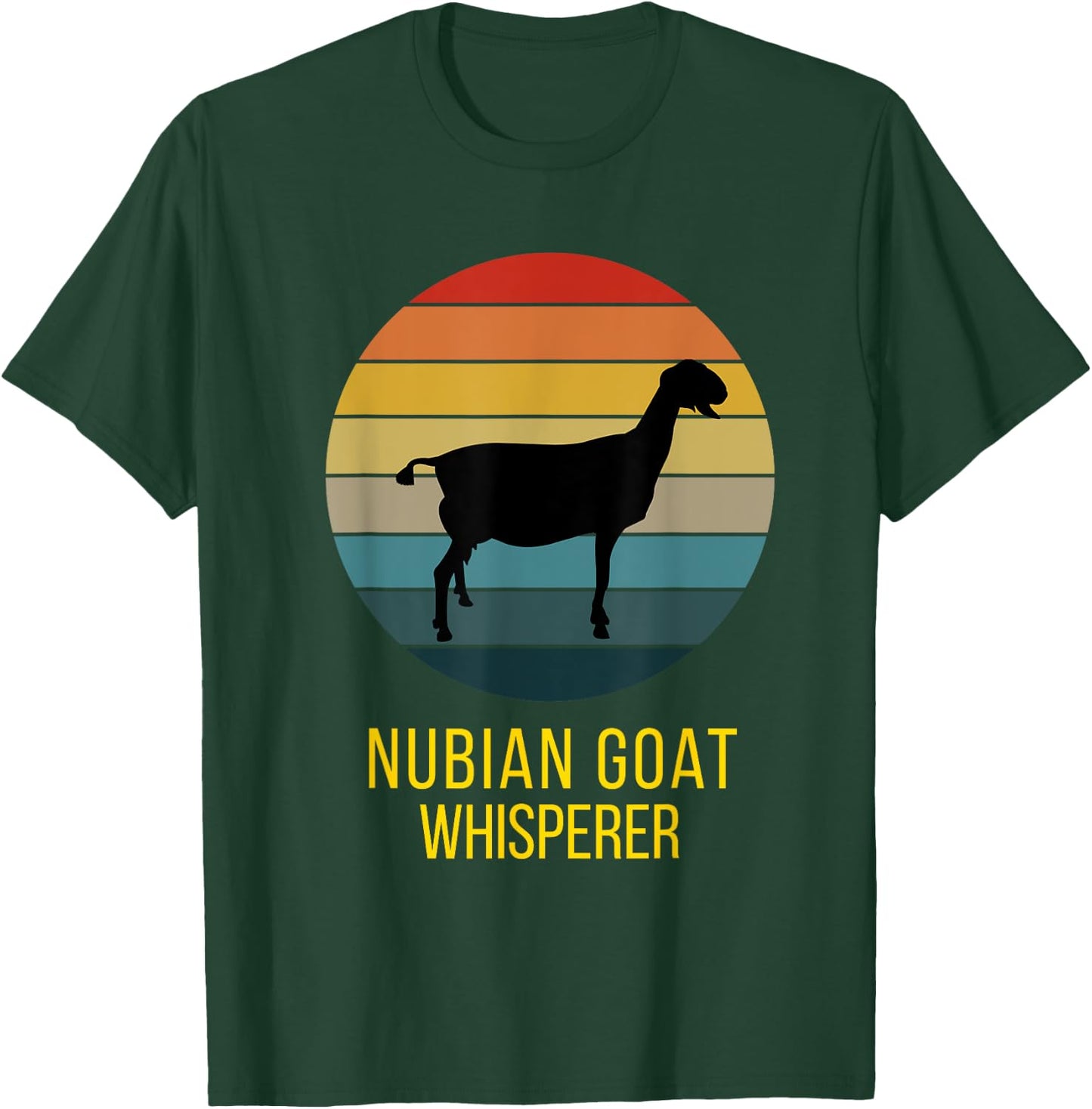 Happy Goats Vintage Nubian Goat Whisperer T-Shirt - T-Shirt | Forest