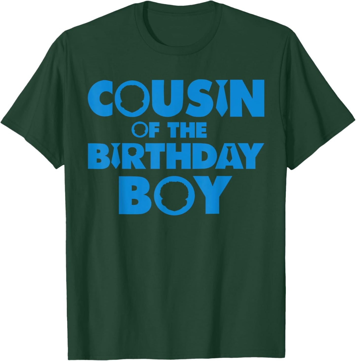 Cousin Of The Birthday Boy Afro Boss Baby Family Bday Party T-Shirt - T-Shirt | Forest