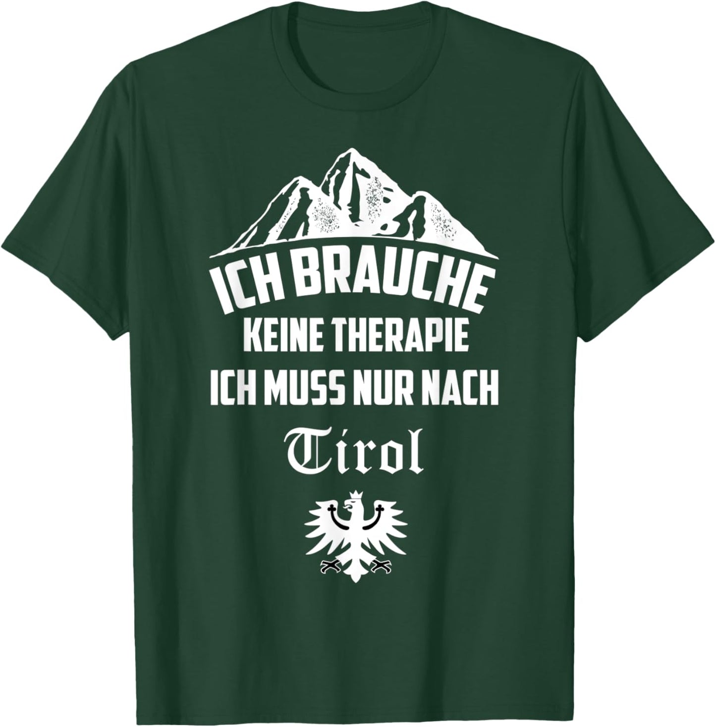 Tyrol with Tyrolean Eagle Coat of Arms T-Shirt - T-Shirt | Forest