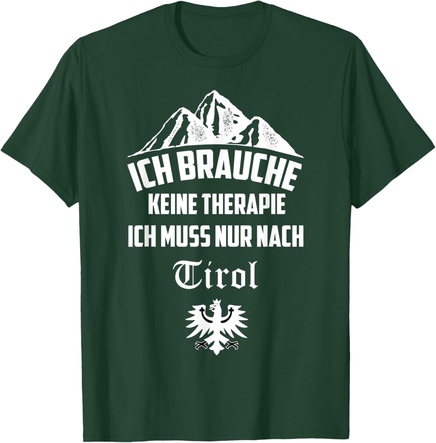 Tyrol with Tyrolean Eagle Coat of Arms T-Shirt - T-Shirt | Forest