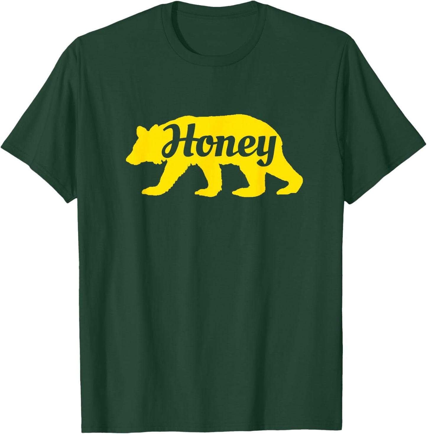 Honey Bear Funny Silhouette T-Shirt - T-Shirt | Forest