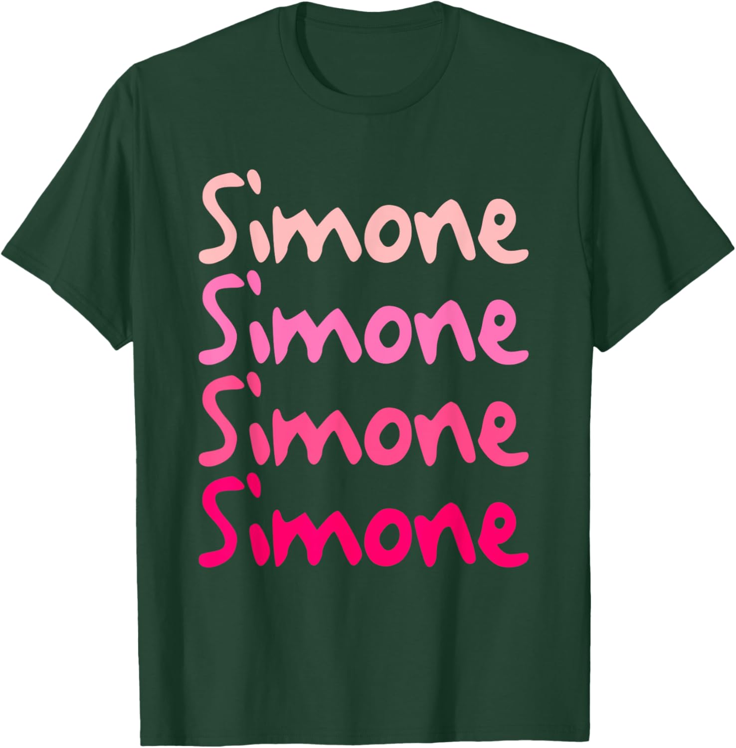 Simone First Name-d Boy Girl Baby Birth-day T-Shirt - T-Shirt | Forest