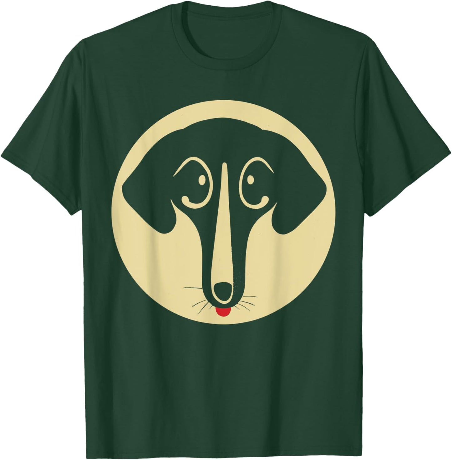 Retro Dachshund Mom Drawing for Dachshund Lovers T-Shirt - T-Shirt | Forest