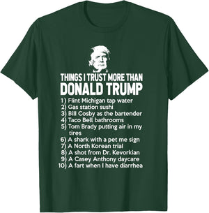 Funny Political Humor Gift - Black Trump 2020 - Men's Small - Modern Classic - - Straight Hem - Letter Print T-Shirt - T-Shirt | Forest