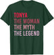 TONYA The Woman Myth Legend Personalized Name Birthday Gift T-Shirt - T-Shirt | Forest