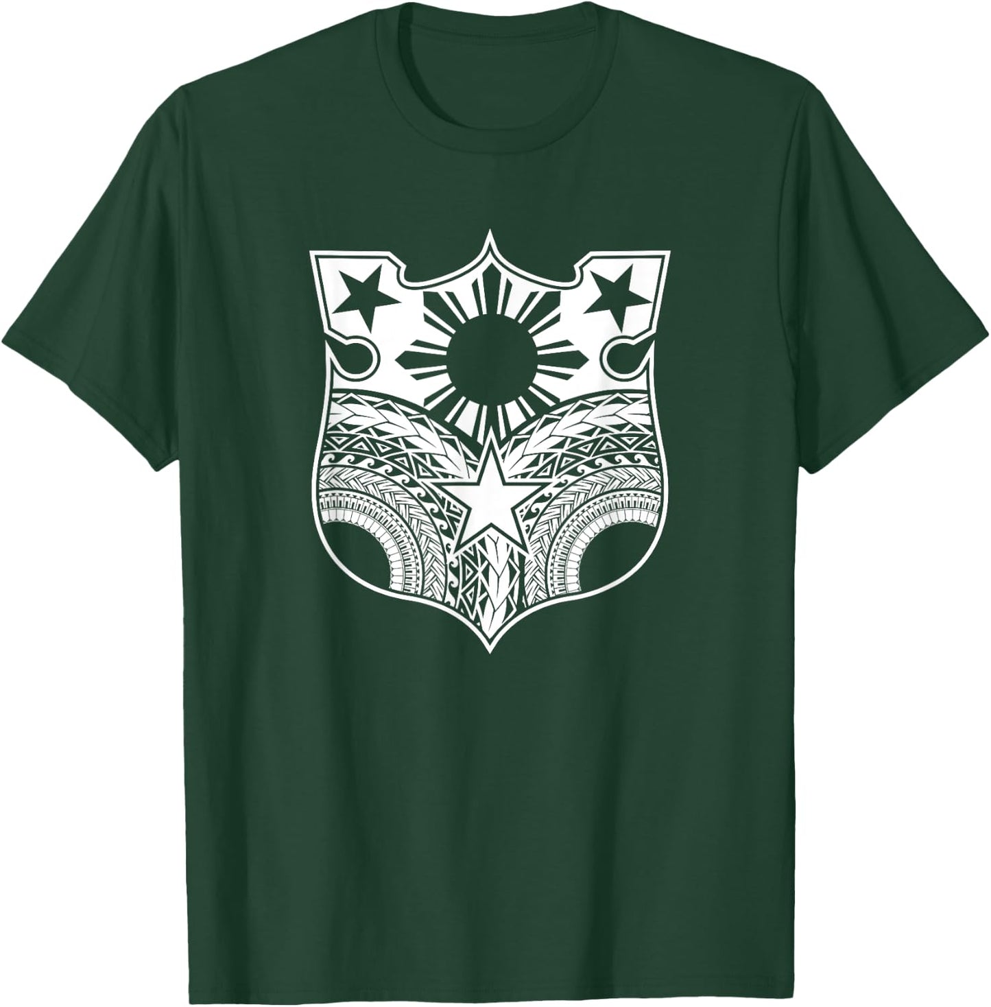 Vintage Tribal Filipino flag shirt - Filipino Heritage T-Shirt - T-Shirt | Forest