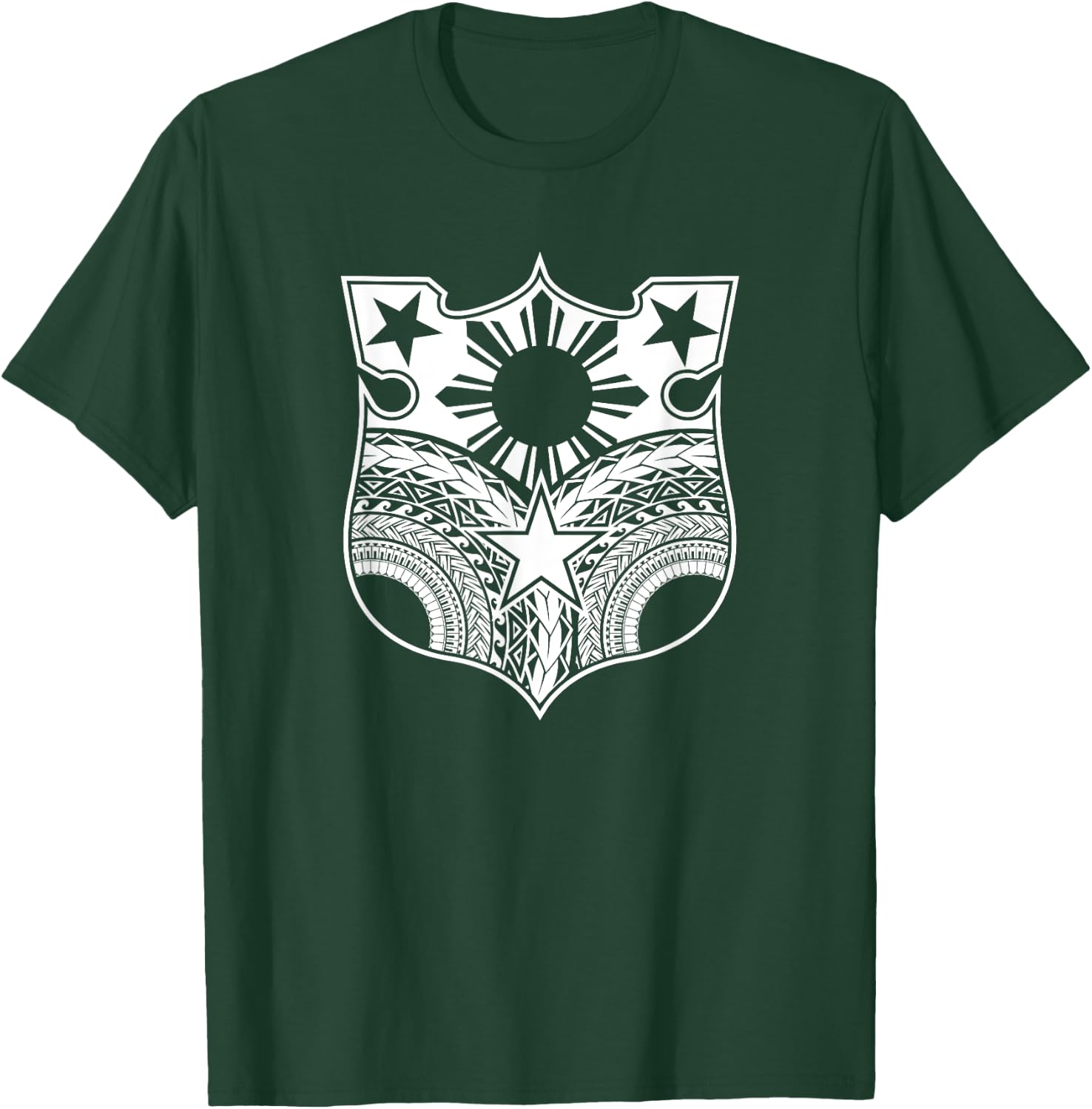 Vintage Tribal Filipino flag shirt - Filipino Heritage T-Shirt - T-Shirt | Forest