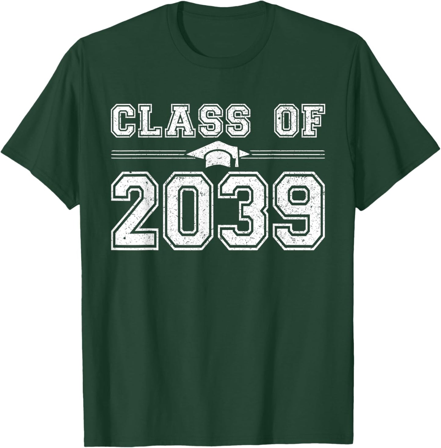 Class of 2039 Grow With Me Graduate 2039 First Day of School T-Shirt - T-Shirt | Forest