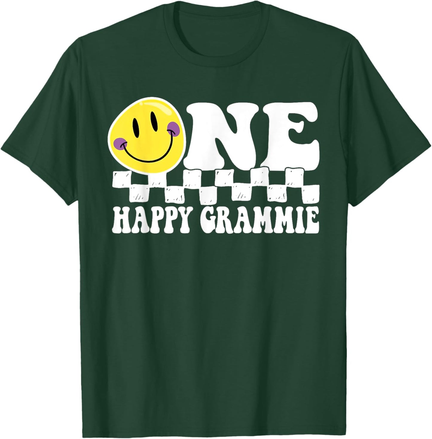 One Happy Dude Grammie 1st Birthday Family Matching T-Shirt - T-Shirt | Forest