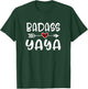 Badass Yaya Mothers Day Buffalo Plaid Grandmother Grandma T-Shirt - T-Shirt | Forest