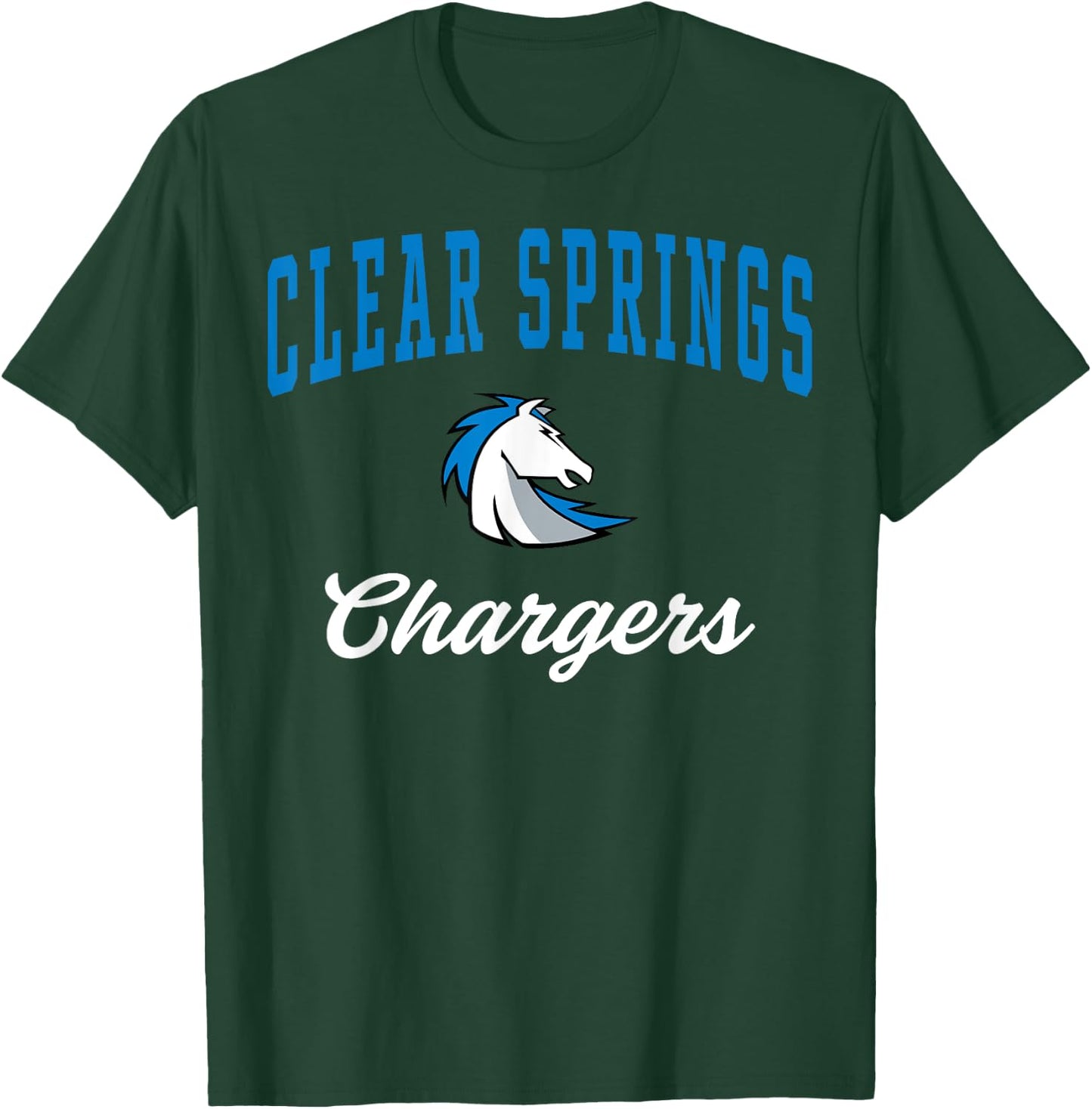 Clear Springs High School Chargers C3 T-Shirt - T-Shirt | Forest