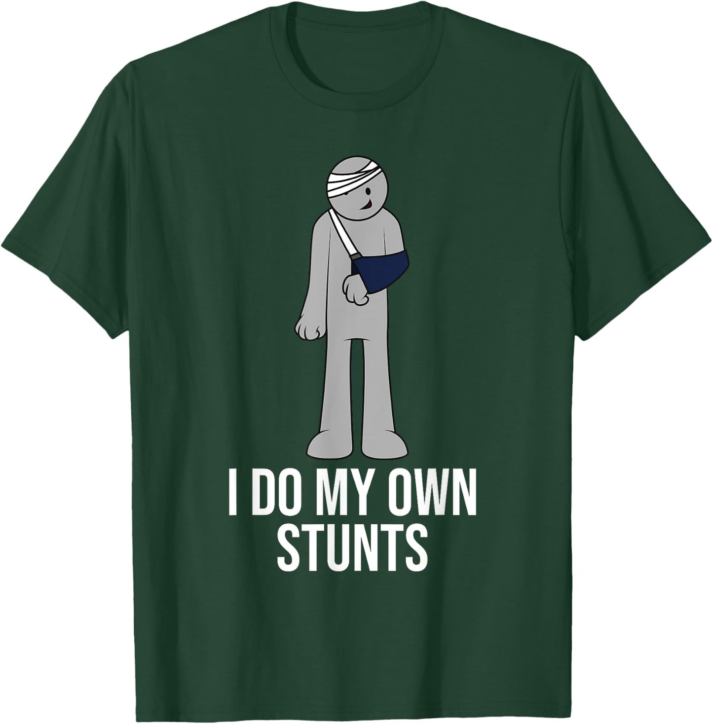 Funny I Do My Own Stunts | Broken Arm Get Well Gift Kids T-Shirt - T-Shirt | Forest