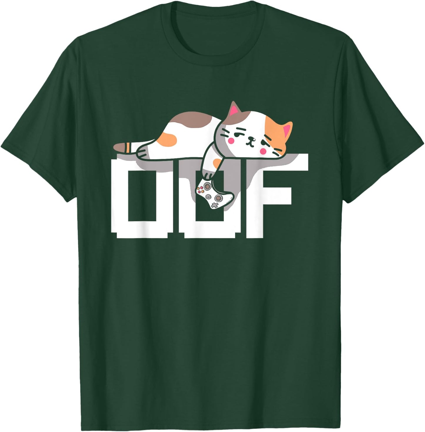 Oof Gamer Meme Noob Internet Culture Gamer Cat Men Women Girls Kids T-Shirt - T-Shirt | Forest