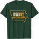 Iowa State Map USA Flag Beer Drinking Funny Men T-Shirt - T-Shirt | Forest