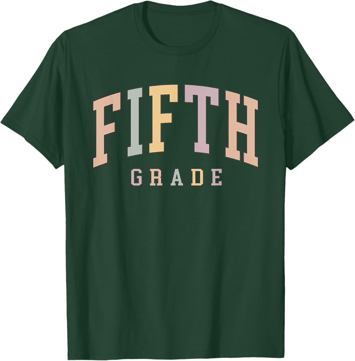 Vintage Fifth Grade Teacher Back To School Students Women T-Shirt - T-Shirt | Forest