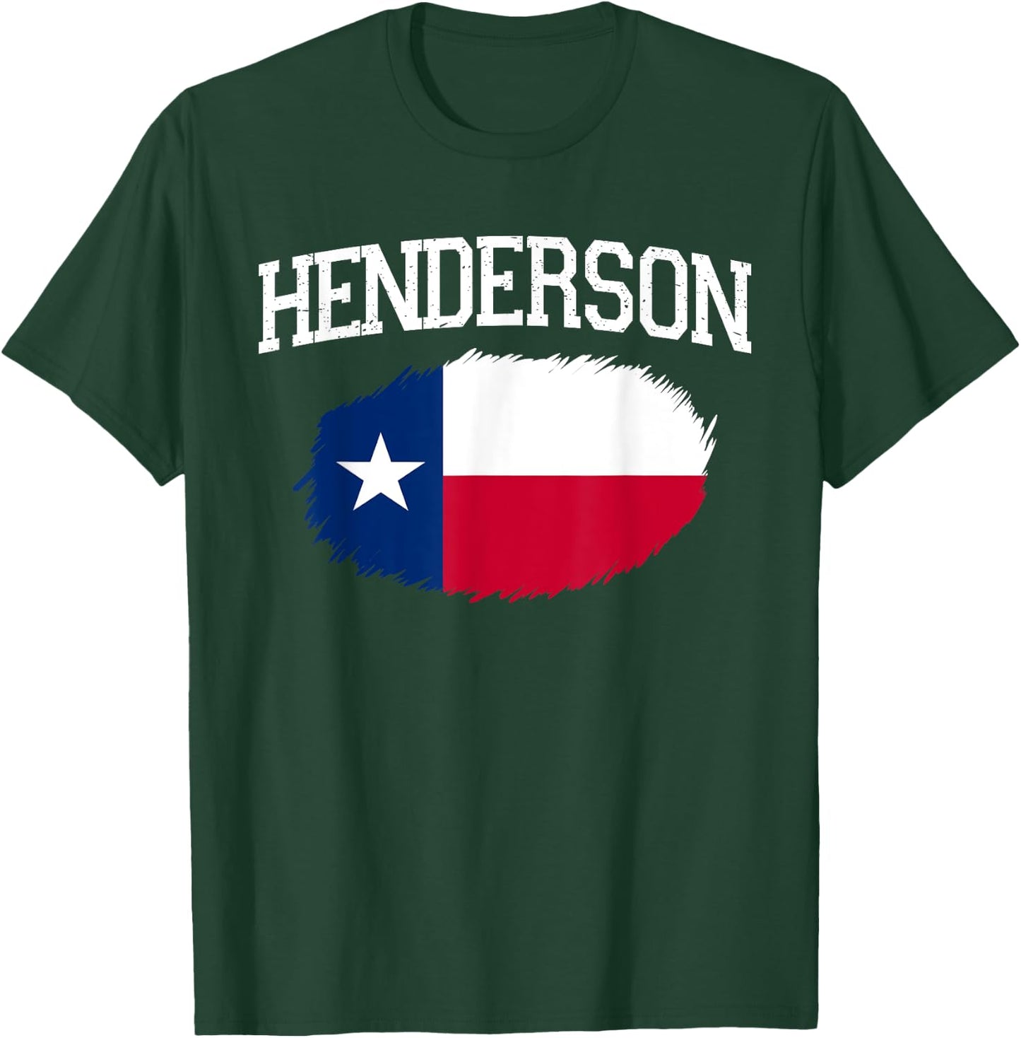 HENDERSON TX TEXAS Flag Vintage USA Sports Men Women T-Shirt - T-Shirt | Forest