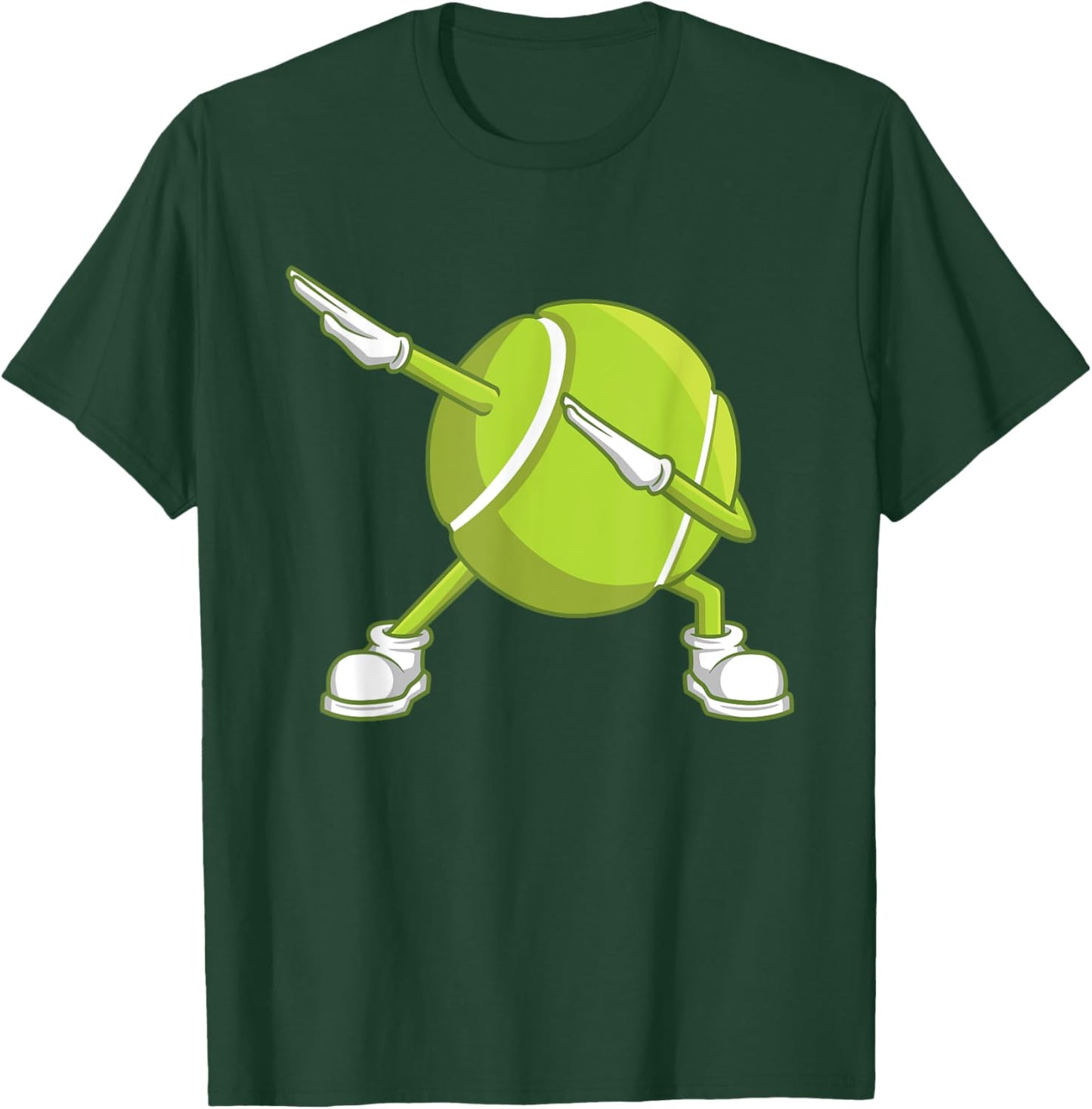 Dabbing Tennis Ball Funny Dab Dance Racket Game Outfit T-Shirt - T-Shirt | Forest