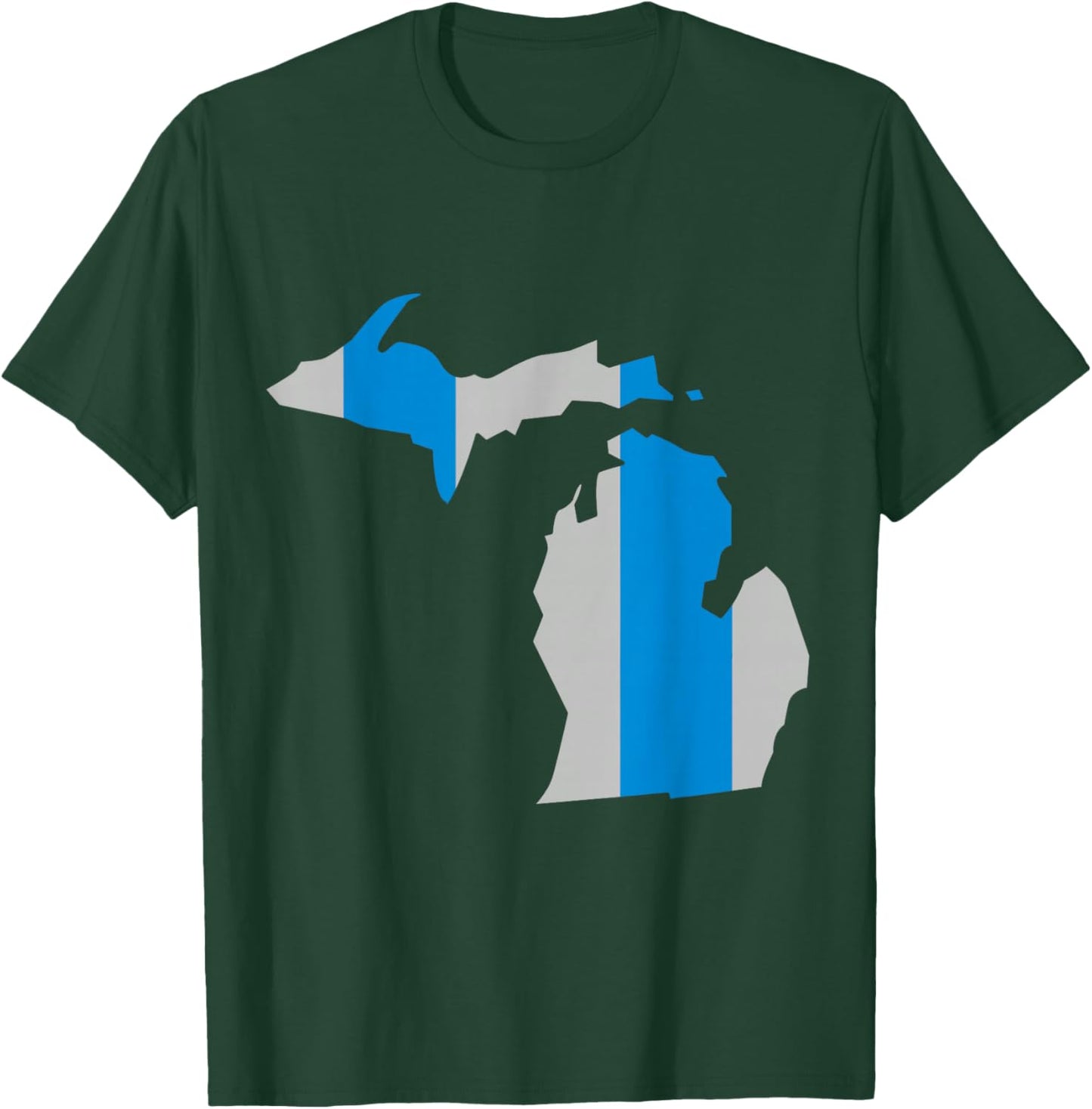 Honolulu Blue and Sliver Stripe T-Shirt - T-Shirt | Forest