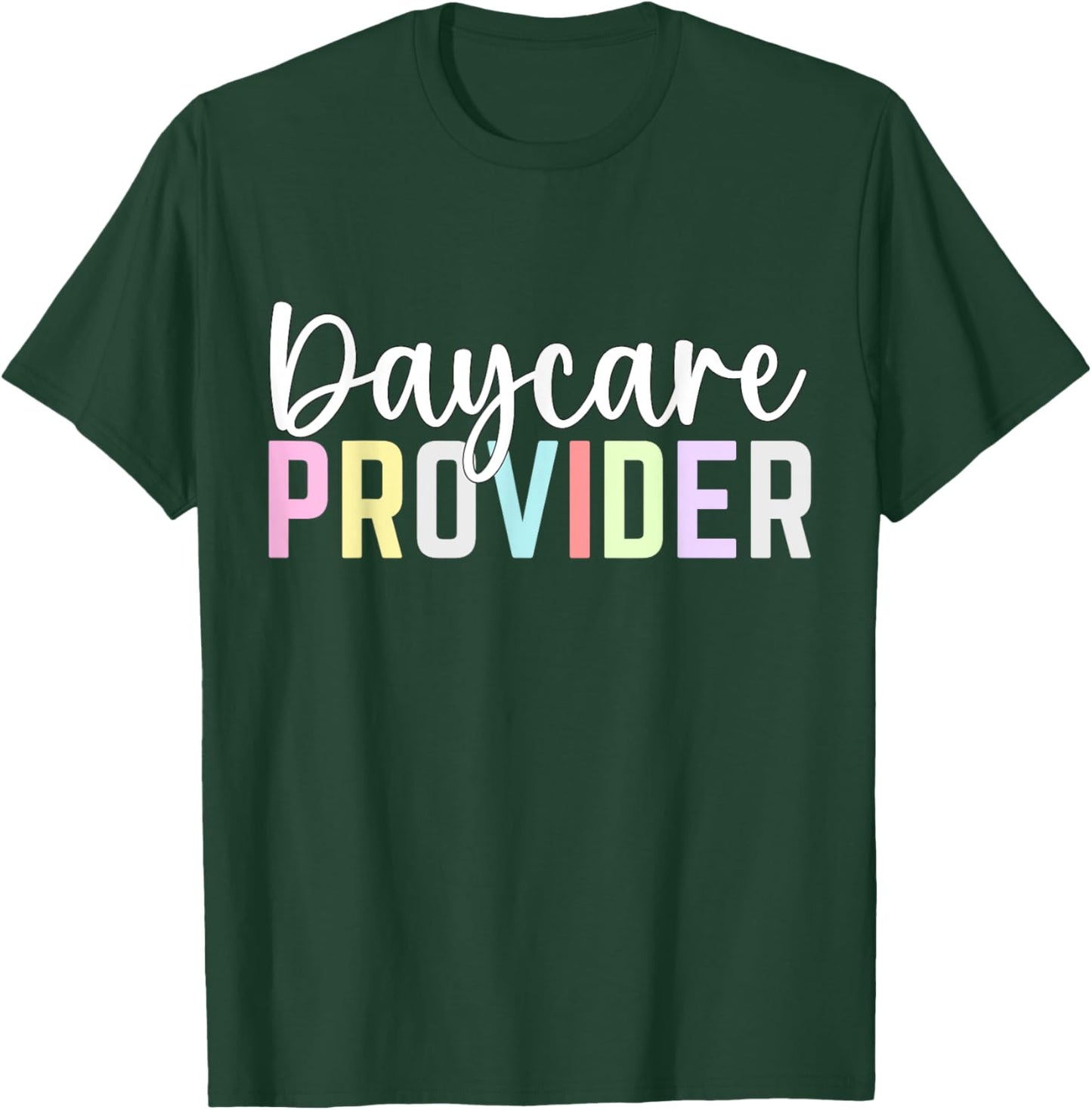Thank You Licensed Daycare Provider Woman Assistant Daycare T-Shirt - T-Shirt | Forest