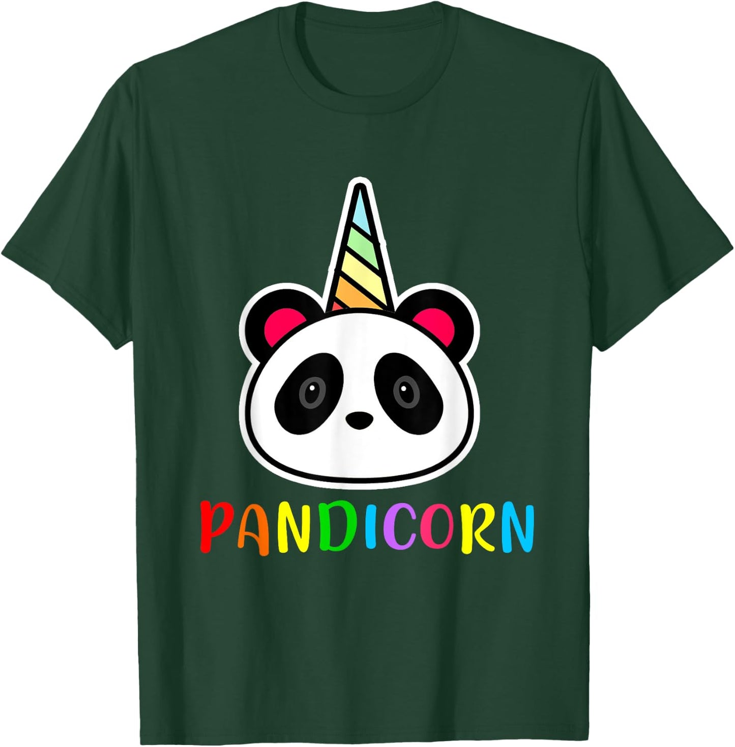 Cute Panda Unicorn Pandicorn Birthday Panda T-Shirt - T-Shirt | Forest