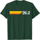 Gift First Marathon 26.2 Marathoner Retro Runner T-Shirt - T-Shirt | Forest