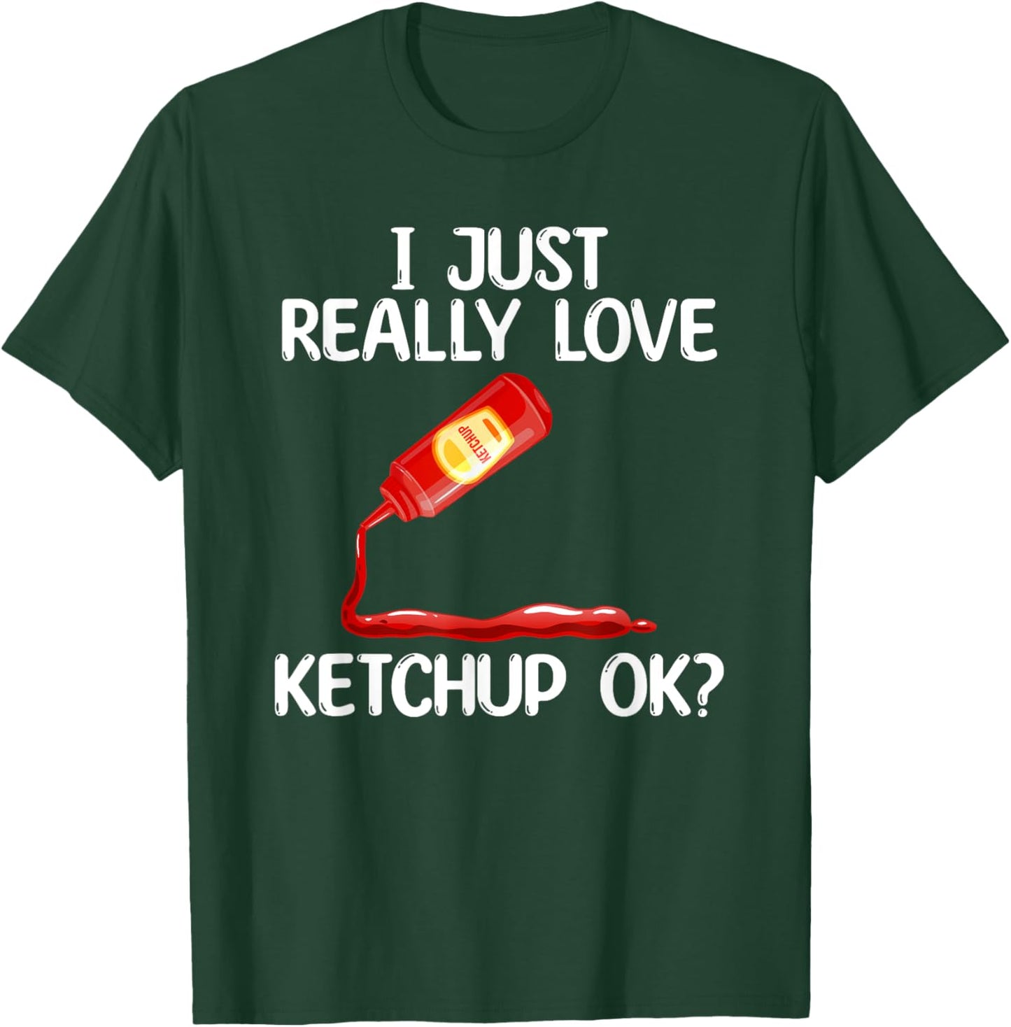 Cool Ketchup Women Mustard Catsup Condiment Foodie T-Shirt - T-Shirt | Forest