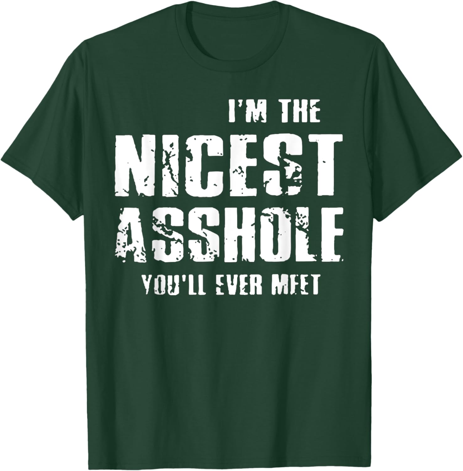 I'm The Nicest Asshole You'll Ever Meet T-Shirt - T-Shirt | Forest