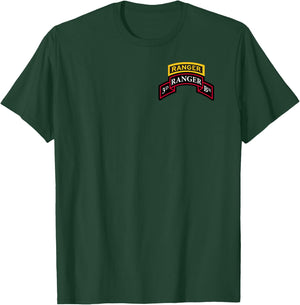 Army Ranger shirt - 3rd Ranger shirt - Scroll & Ranger Tab T-Shirt - T-Shirt | Forest