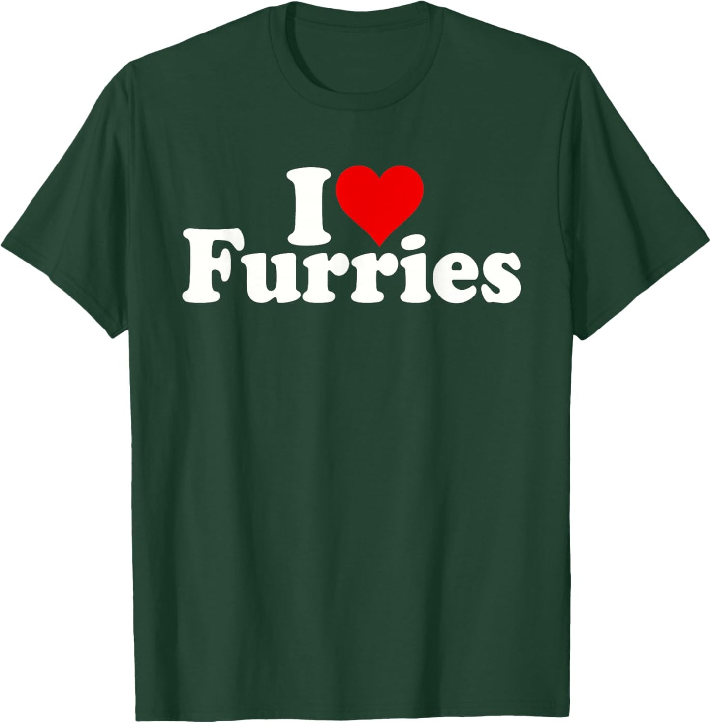 I Love Heart Furries Furry Fandom Cosplay FURSUIT T-Shirt - T-Shirt | Forest