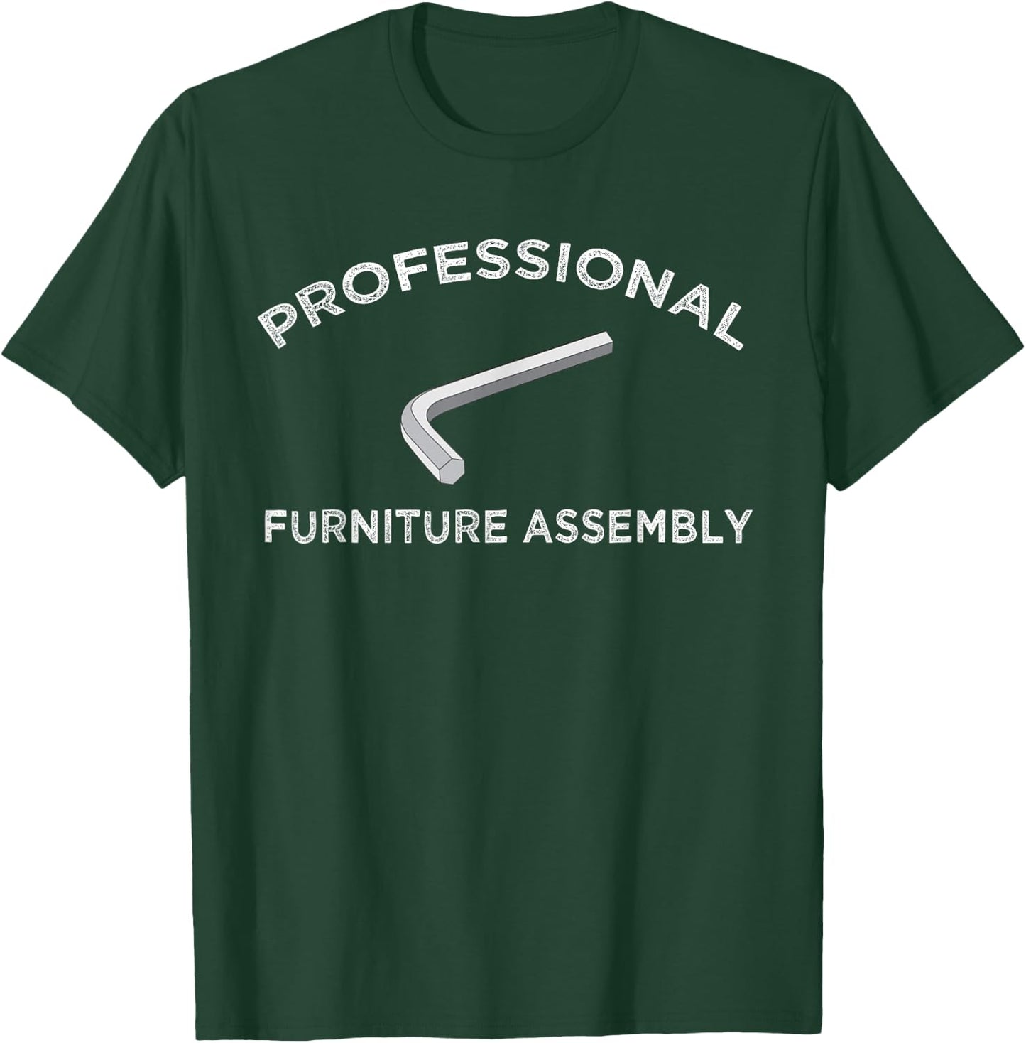 Funny Furniture Assembly Allen Wrench Wife Husband Meme Gift T-Shirt - T-Shirt | Forest
