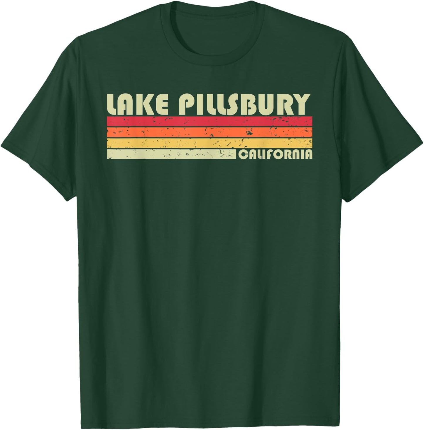 LAKE PILLSBURY CALIFORNIA Funny Fishing Camping Summer Gift Men Women Kids T-Shirt - T-Shirt | Forest
