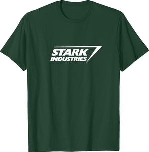 Kids Marvel Avengers Classic Stark Industries Bold Logo T-Shirt - T-Shirt | Forest