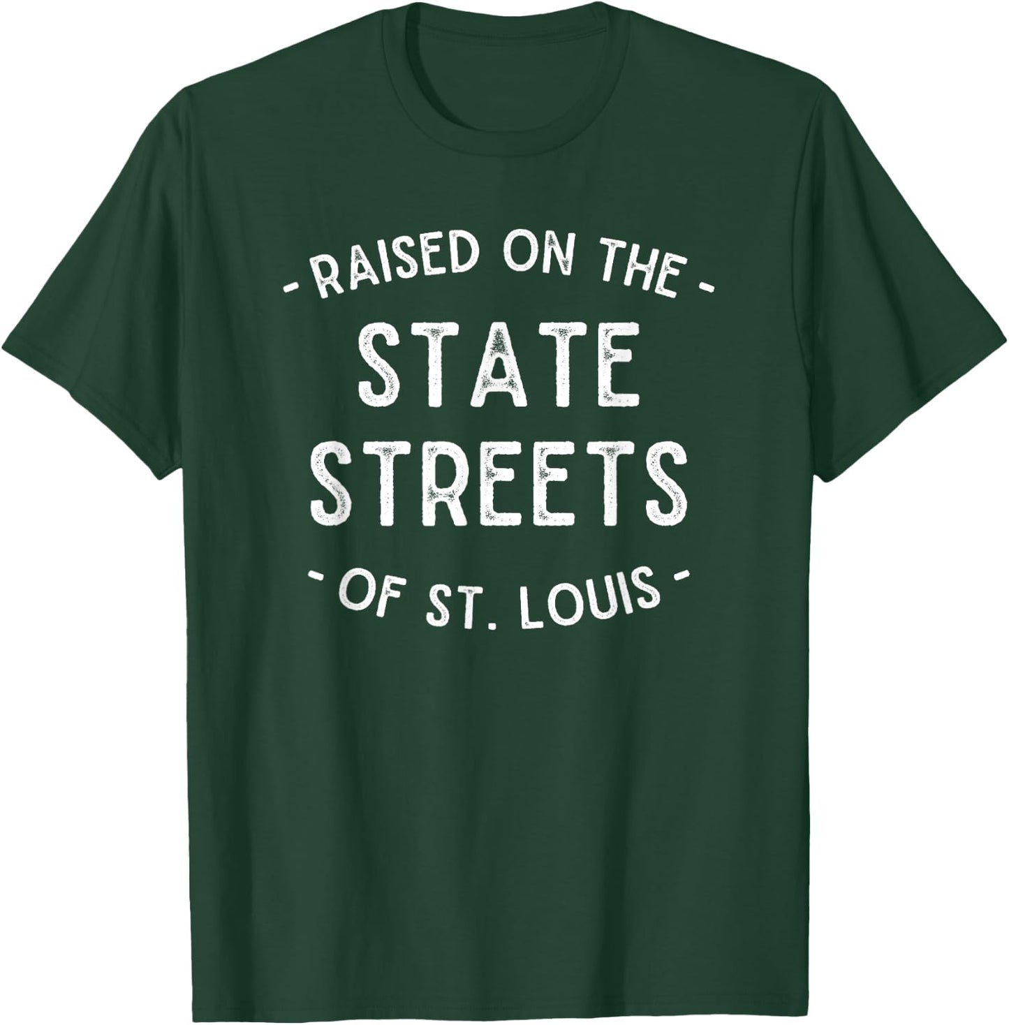 Funny St. Louis State Streets South City Vintage STL T-Shirt - T-Shirt | Forest