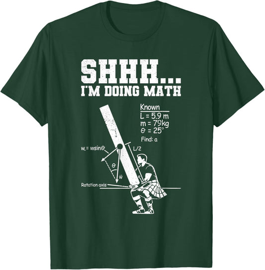 Caber toss funny highland games T-Shirt - T-Shirt | Forest