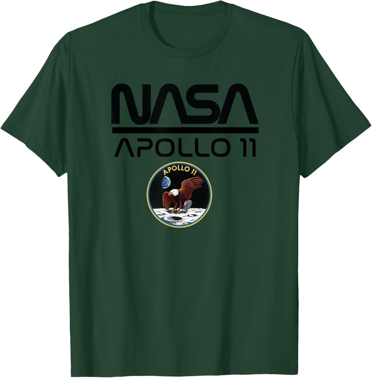 Apollo 11 NASA Space Moon Landing Astronaut Logo T-Shirt - T-Shirt | Forest