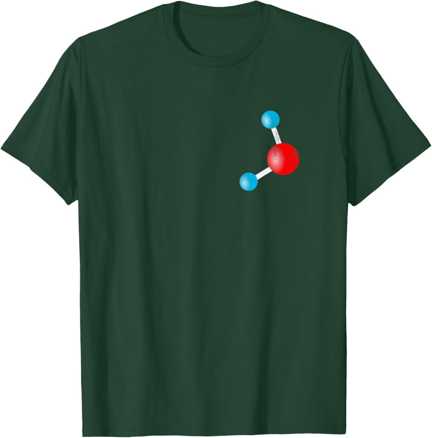 GRUNGE Water Molecule H2O - Chemistry T-Shirt - T-Shirt | Forest