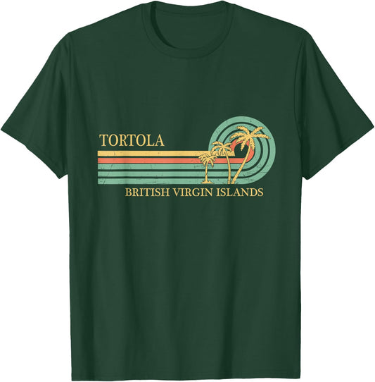 Tortola B.V.I British Virgin Islands Souvenir Vacation T-Shirt - T-Shirt | Forest