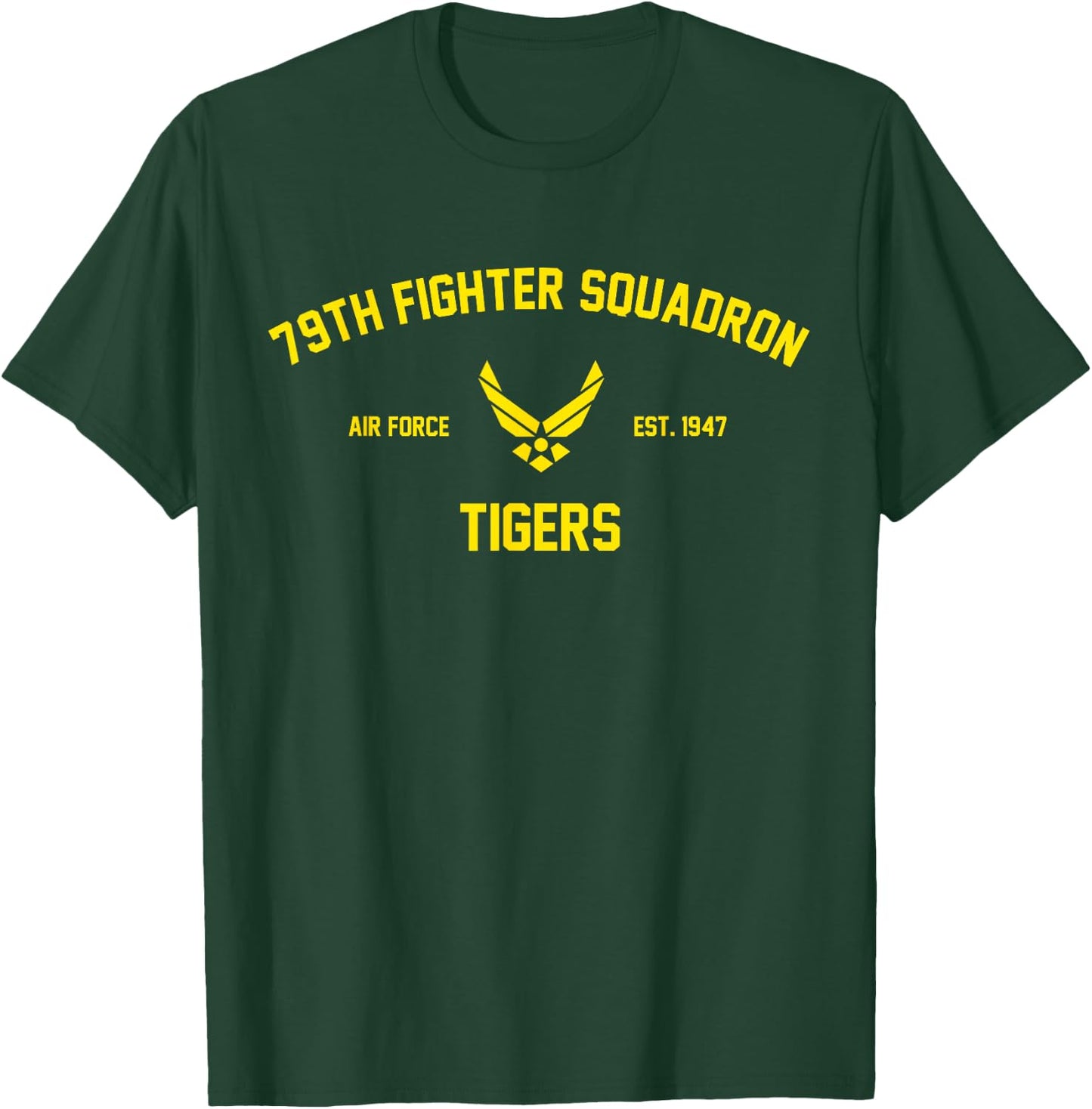 79th Fighter Squadron Tigers T-Shirt - T-Shirt | Forest
