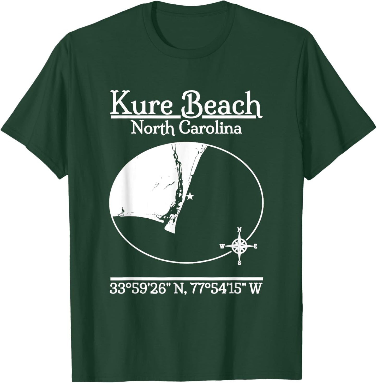 Kure Beach - North Carolina Women Kids T-Shirt - T-Shirt | Forest