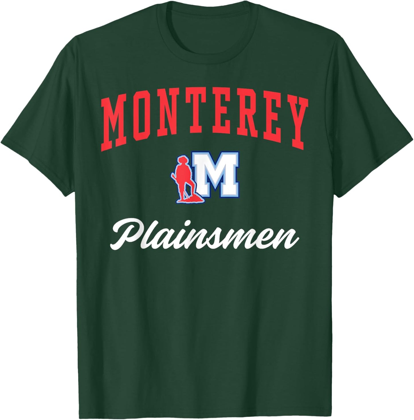Monterey High School Plainsmen C3 T-Shirt - T-Shirt | Forest