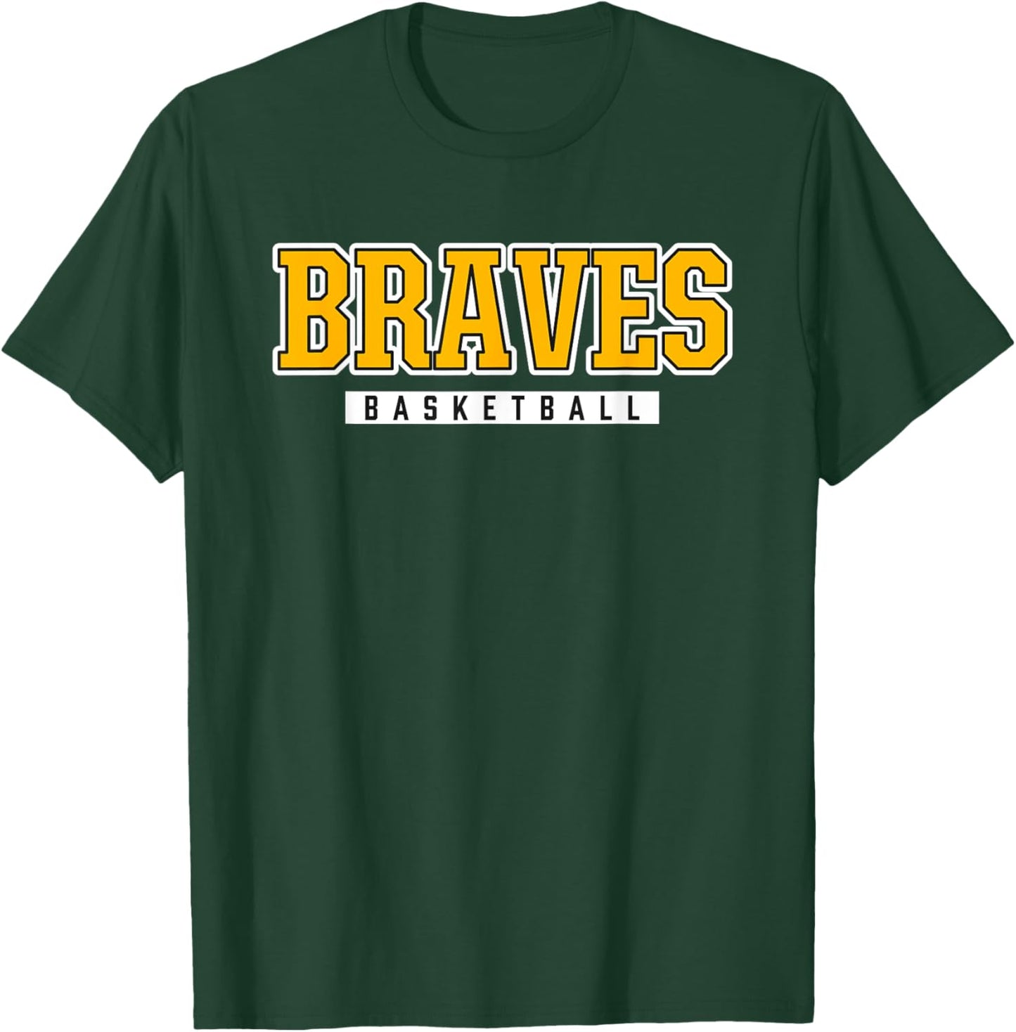 Braves Basketball Iroquois High School T-Shirt - T-Shirt | Forest