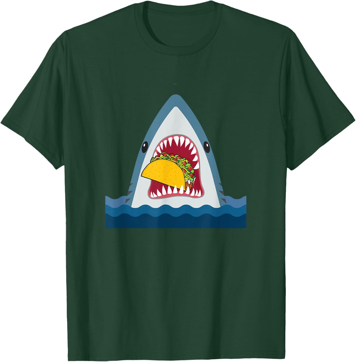 Shark Food Taco Food Design T-Shirt - T-Shirt | Forest