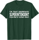 Superintendent Gifts Superintendent Job Title Employee Funny - Black, Small, -Adults, Men, Short Sleeve T-Shirt - T-Shirt | Forest